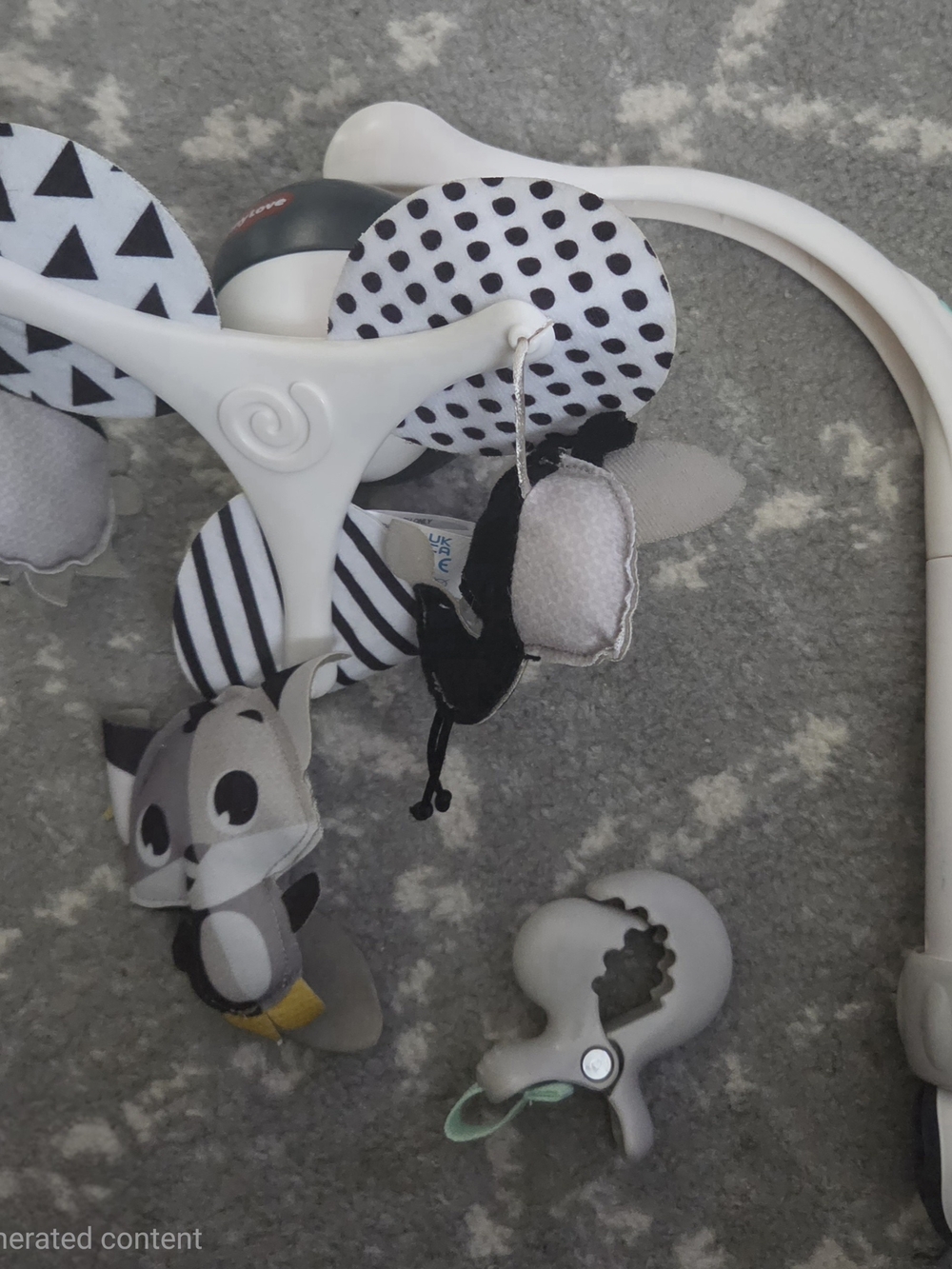 Tiny Love 3-1 Baby Mobile, Black And White